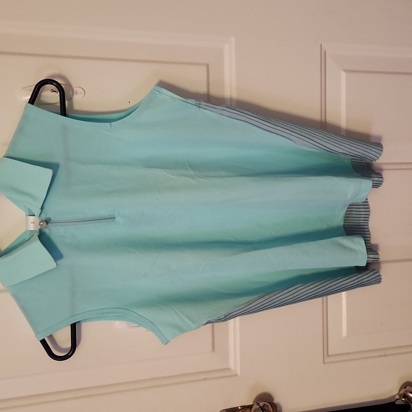 Persit sleeveless Golf Polo Shirt Zip Up Collared Tank Top NWT - Picture 1 of 5